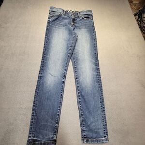Banana Republic Jeans Womens 29 Blue Skinny Ankle Stretch Distressed